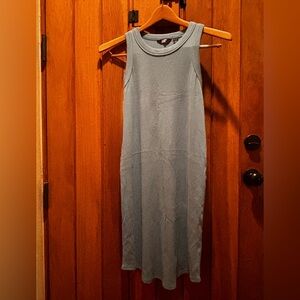 Land’s End Sleeveless Ribbed Blue/Gray Dress